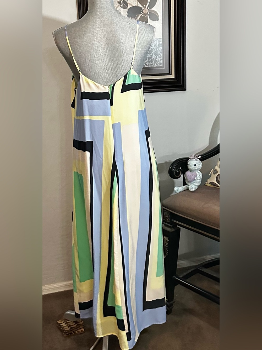Anthropologie Maeve Abstracted Maxi Color Block Dress - Picture 6 of 9